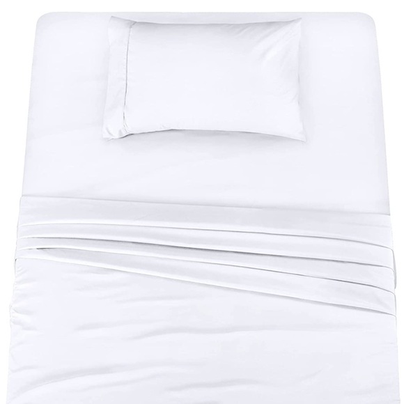 Utopia Bedding Twin Bed Sheets Set - 3 Piece Bedding (Twin, White) - Picture 2 of 4